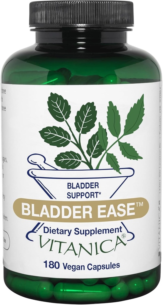 Vitanica Bladder Ease, Support Bladder, Vegan, 180 capsules