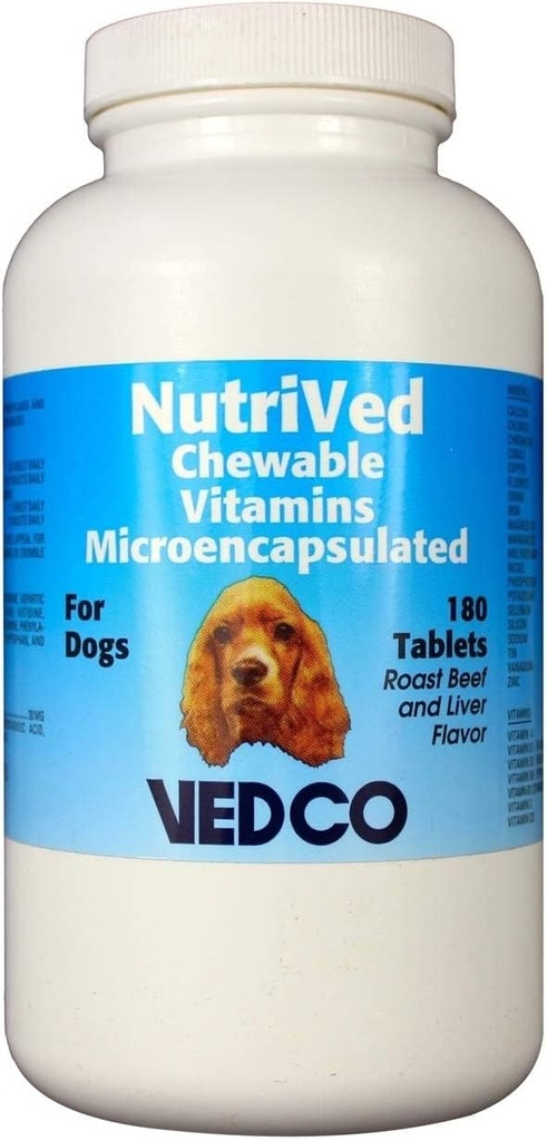 Vitamines à croquer pour chiens 180 comprimés
