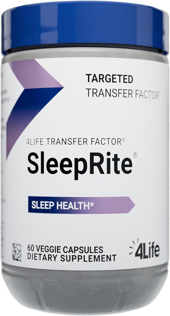 4Life Transfer Factor SleepRite - Immune tout naturel et soutien du sommeil avec GABA et mélatonine - 60 Capsules