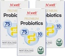 (Pack de 3) Hi Well Premium Probiotiques 60 Capsules végétariennes