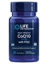 Extension de vie Super Ubiquinol CoQ10 avec PQQ, coenzyme Q10, pyrroloquinoline quinone, supplément santé cardiaque, absorption maximale, 100 mg, non-OGM, sans gluten, 30 softgels