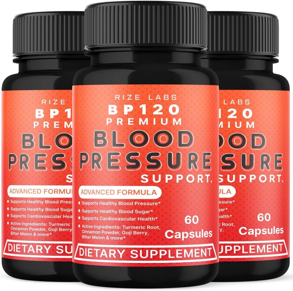ize labs (3 Pack) BP120 Premium Dietary Supplement, BP120 Premium Comprimés supporte l'inflammation, BP120 Premium renforcer le soutien pilules, BP120 Premium Évaluations de la force maximale (180 Capsules)
