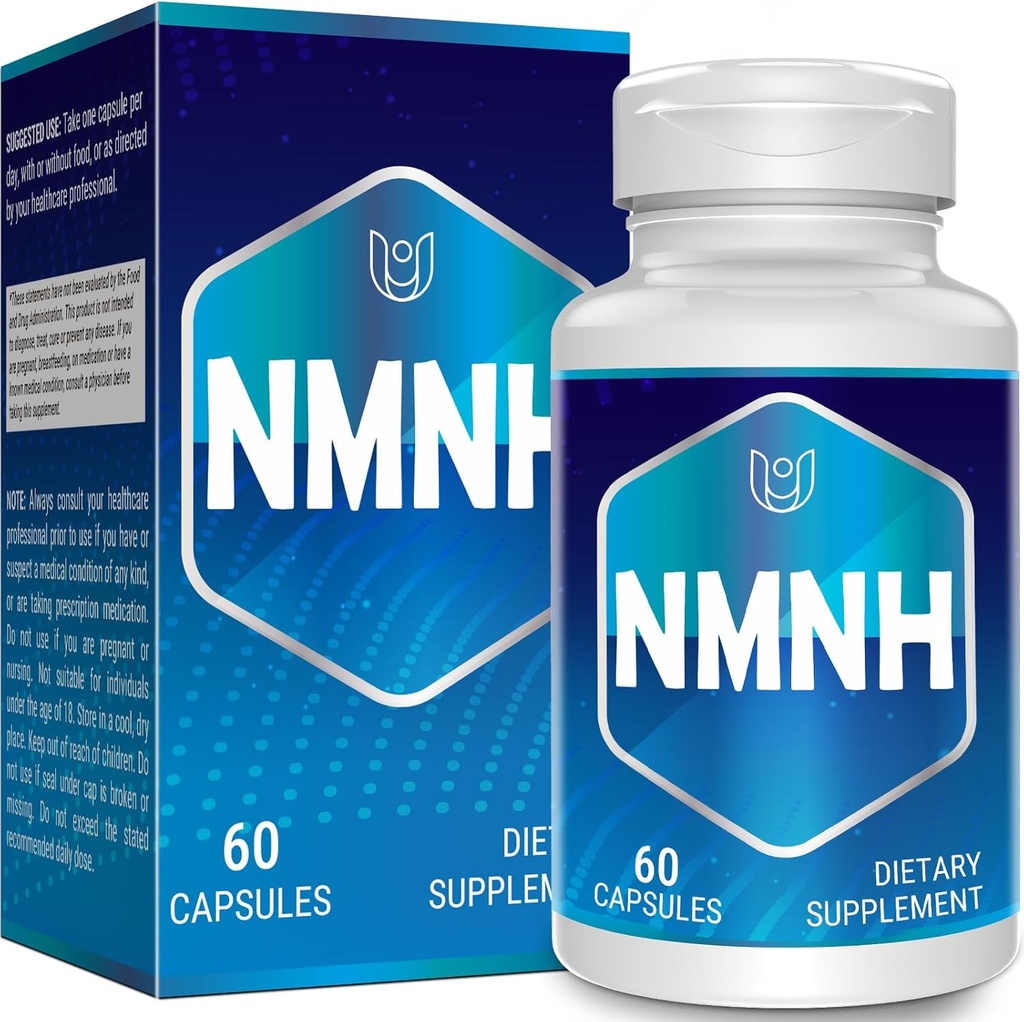 NMNH (dihydronicotinamide mononucléotide), supplément NAD pour augmenter les niveaux de NAD+ à mesure que nous vieillissons (peut être plus efficace que le riboside de Nicotinamide), supplément NMNH - 60 capsules (60 portions)