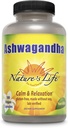Nature's Life Capsules Ashwagandha 2 100 mg, Extrait de racine pur Ashwagandha pour la relaxation, le soulagement occasionnel du stress et le soutien du sommeil, suppléments Vegan Ashwagandha, 45 portions, 180 capsules