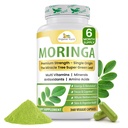 Bio Veda Moringa Leaf Powder Capsules, 1000mg, 360 Compte - True Green Native Organic Moringa Oleifera, Premium Strength Nutrient Dense 100% Pure Leaves - Energy, Sleep & Immunity Support - Vegan