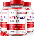 les laboratoires de taille - Ace Keto ACV Gummies, avancé perte de poids 1000mg, supplément de vinaigre de cidre de pomme (180 Gummies)