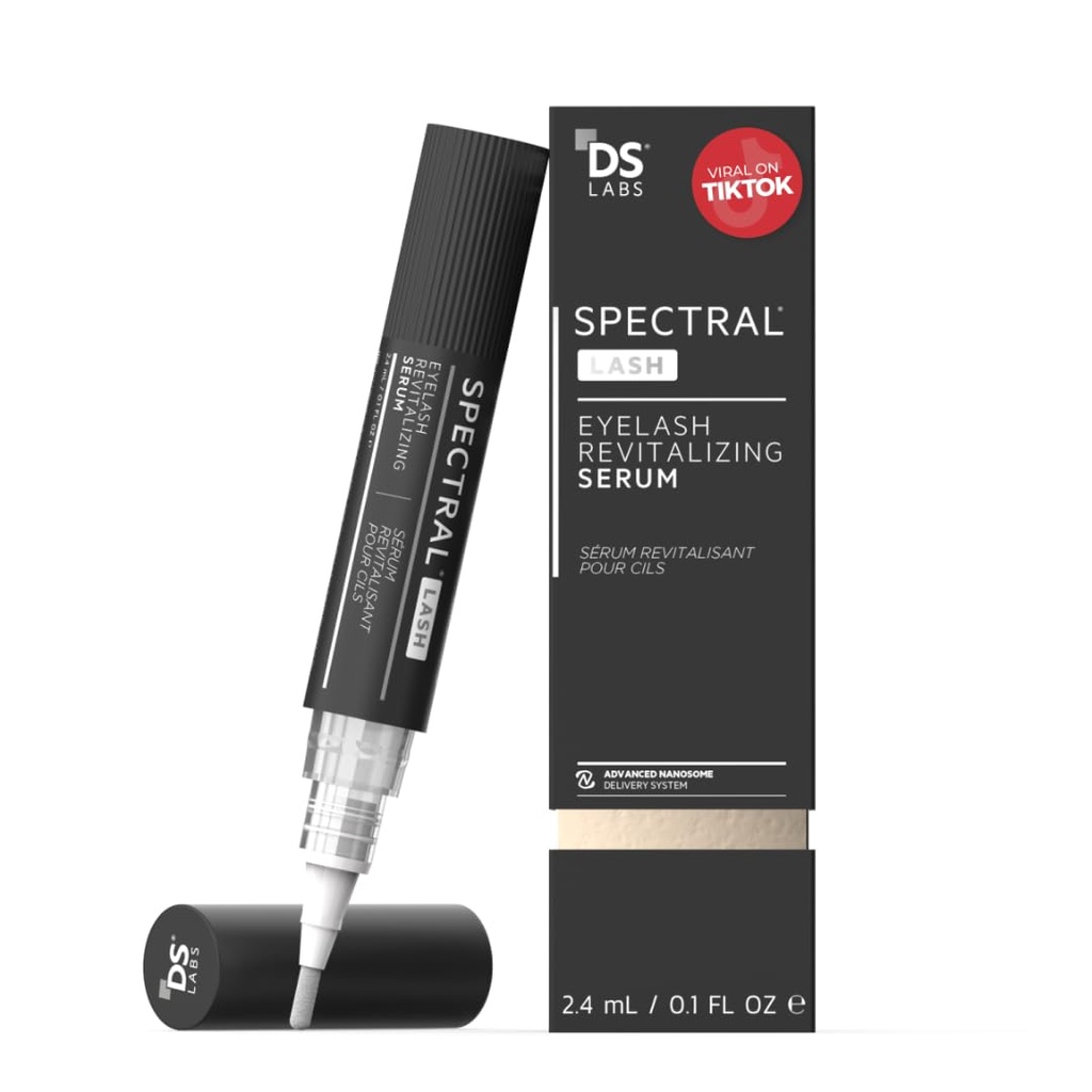 DS Labs Spectral.LASH Serum de conditionnement des cils - Supporte plus long, plus complet, plus épais, regarder les cils, sûr pour les extensions de la laisse, sans huile, sans parabène et sans sulfate, sans cruauté