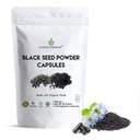 Élément Cosmique 100% Pure Black Seed Poudre Capsules Organique - Vegan Nigella Sativa 450mg Graines de Cumin Noir par Servant pour la Santé - 120 Capsules