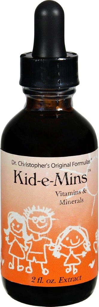 Dr Christopher's Kid-e-Mins Vitamines et Minéraux Orange - 2 fl oz