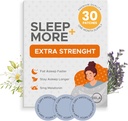 Sleep Patchs Extra Strength pour les adultes - 5 mg Mélatonine Patch avec GABA, Magnésium et racine valériane - Dispositif de couchage pour insomnie, relaxation et réduction de la fatigue - aide au sommeil libération lente - 30 Patchs