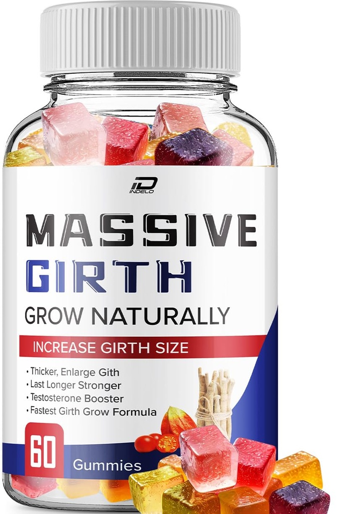 Gummy Girth massif pour les hommes - Gummy Gummies de chanvre massifs Formule avancée Avis (1 Pack - 60 Gummies)