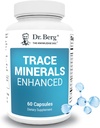 Dr Berg Trace Minerals Complexe amélioré - Complet avec 70 minéraux dont 10 mg de zinc - Supplément alimentaire - 60 capsules