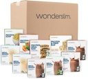 Wonderslim 2 semaines de perte de poids Kit de repas – 70 Prêt à manger des aliments diététiques pour la perte de poids, des repas préemballés et des collations pour les hommes et les femmes, avec une structure intégrée pour le succès à long terme