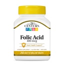 Acide folique du 21ème siècle 400 mcg Comprimés, 250 Nombre