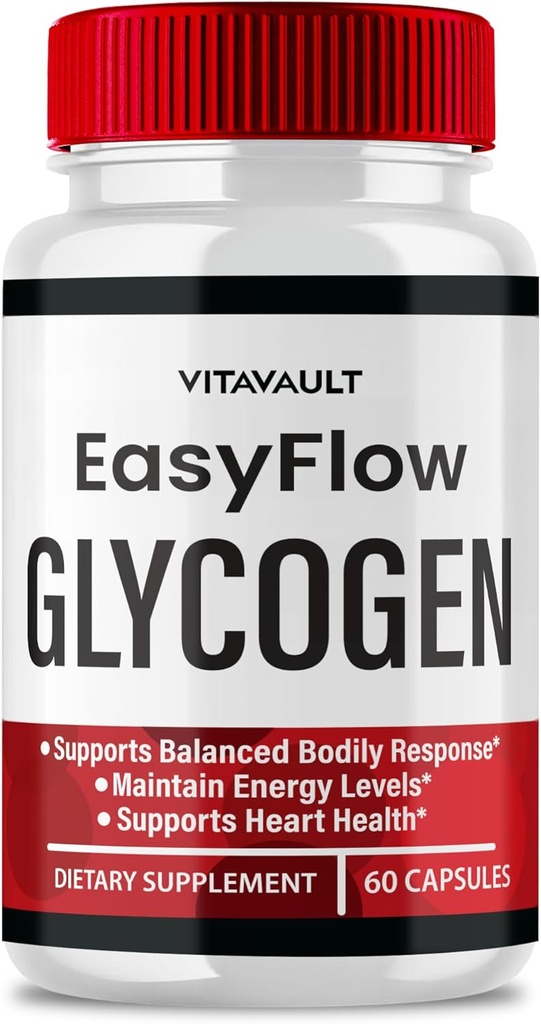 Capsules de support pour les glycogènes à flux facile - Formule officielle de support pour les glycogènes Pills pour flux facile, débit facile - force maximale, pilules pour optimisation de Glyco, santé globale, capsules pour flux facile Avis (60 capsules)