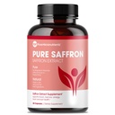 Suppléments de safran - 100% Capsules d'extrait de safran pur - Boost Energy & Mood, Soutien Eye & Heart Health