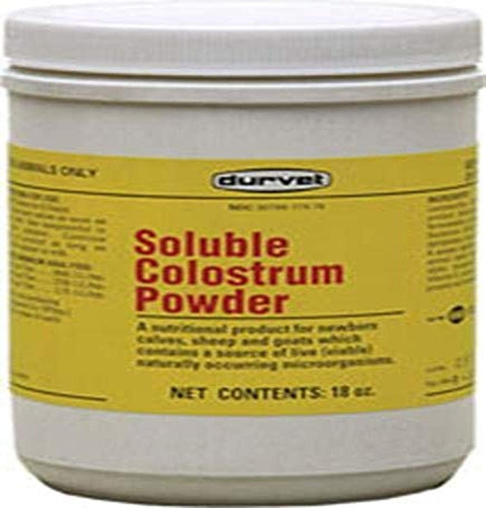 Durvet Soluble Colostrum Powder, 18 Ounce Container