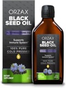 ORZAX Huile de Graine Noire Liquide (8 fl oz) - Cold Pressed 100% Pure.