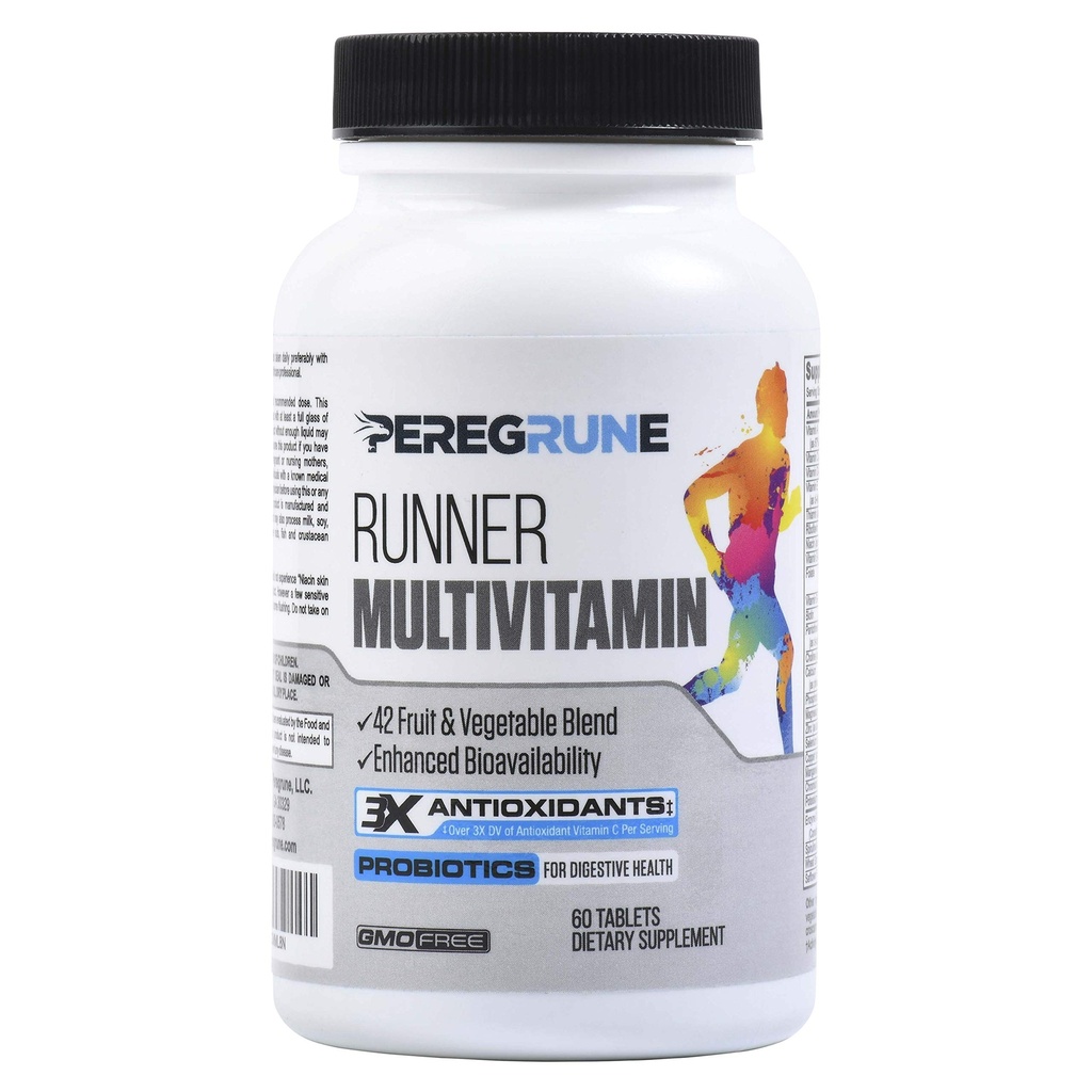 Runner Multivitamin | Engineered Vitamin with Antioxidants and Complete B Complex to Support Endurance & Energy | Probiotics, Whole Foods | Certified Running Supplements