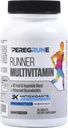 Multivitamine de runner – Vitamine artificielle avec des antioxydants pour la santé / Running Recovery – Complexe B complet pour l'endurance, l'énergie – Probiotiques, aliments entiers – Suppléments de course certifiés