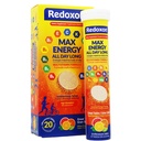 Redoxon Max Energy, aide à soutenir le système immune, Citrus Flavor, 20 comprimés effervescents, 2,82 Oz, boîte