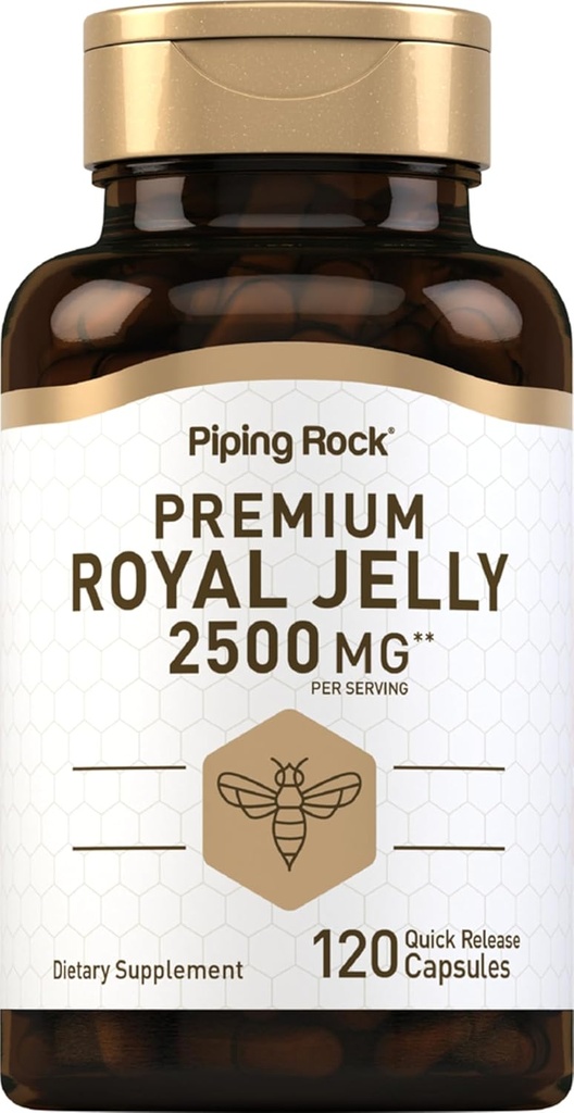 Piping Rock Royal Jelly Capsules 2500 mg de 120 Count.