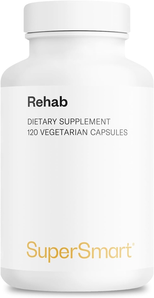 Supersmart - Rehab (formule avancée) - avec Kudzu, Silymarin, racine de gingembre, Benfotiamine - Supplément All-in-1