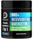 NAD.+ Supplément - Combiné à Resveratrol, Quercetin, Berberine, Fisetin, TMG et Graines de raisin - 60 Capsules