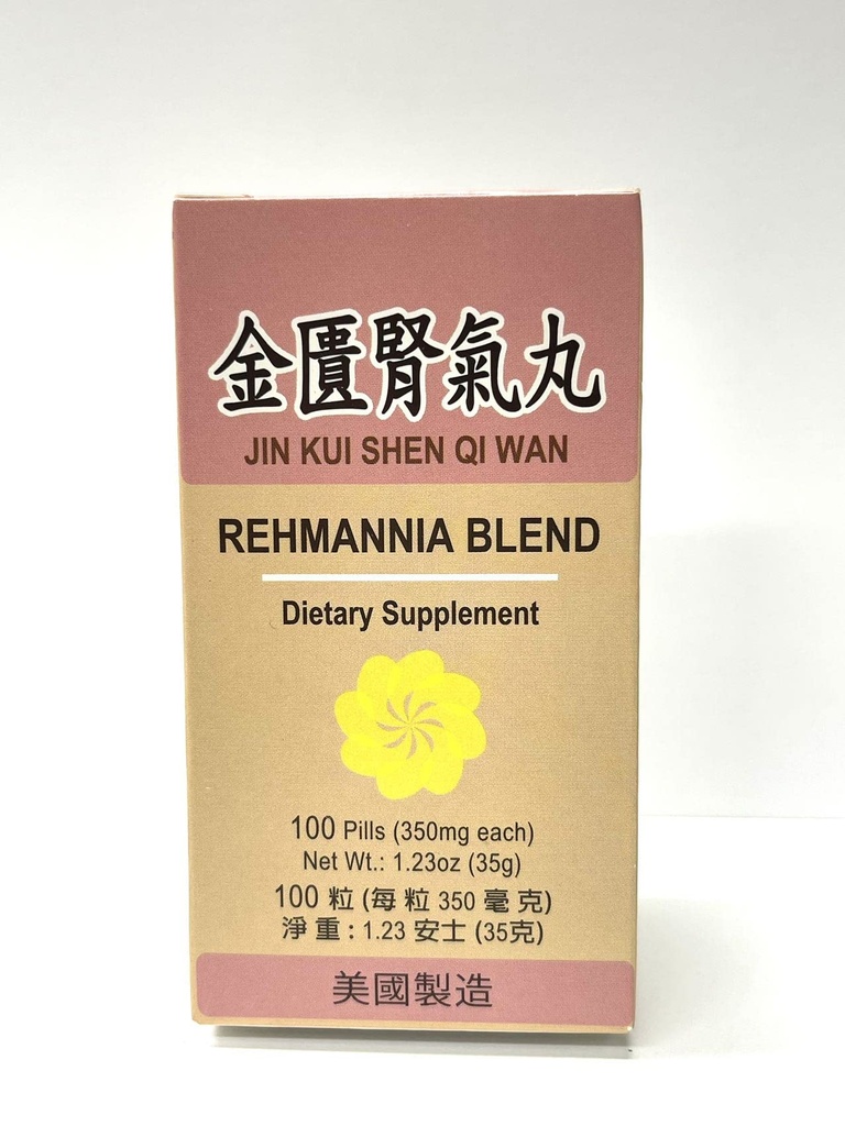 Lao Wei Rehmannia Blend - Jin Kui Shen Qi supplément à base de plantes aide à l'insuffisance rénale et la douleur de la taille et des jambes fabriqués aux États-Unis