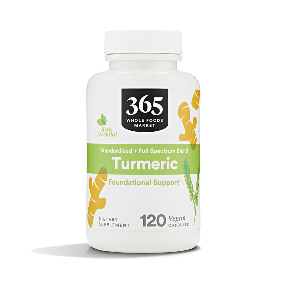 365 par Marché des aliments entiers, Turmeric, 120 comtes