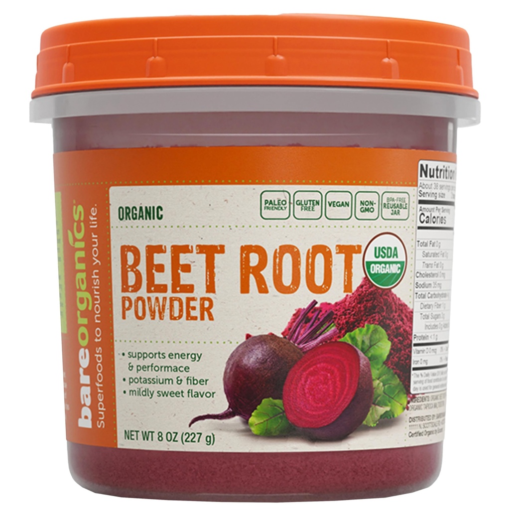 Racine de betterave, poudre de superaliments, supplément alimentaire, 8 Oz