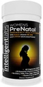 Multivitamine prénatale de laboratoire intelligent, 25 vitamines et minéraux essentiels pour la grossesse, avec folate activé 5-MTHF, actif B12 et B6, facile à prendre, 2 mois d'approvisionnement