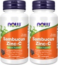 MAINTENANT Suppléments, Sambucus Zinc-C avec concentré de baies aînées et vitamine C, 60 Lozenges (paquet de 2)