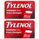 Tylenol Extra Strength Pain Relievers and Fever Reducer Caplets, 500 mg d'acétaminophène, pilules anti-douleur pour maux de tête, maux de dos, de dents et d'arthrite mineure