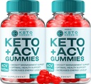 (2 Pack) Keto Genesis Gummies ACV Gummies avancés 1000mg, Genesis Keto + ACV Gestion du poids Gummies Cider de pomme Vinegar Genesis Supplément alimentaire Genesis Gummies Commentaires (120 Gummies)