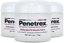 Penetrex Joint & Muscle Therapy - Soothing Comfort for Back, Neck, Hands, Feet - Premium Whole Body Rub with Arnica, Vitamin B6 MSM & Boswellia - 4oz Cream (3 Pack)
