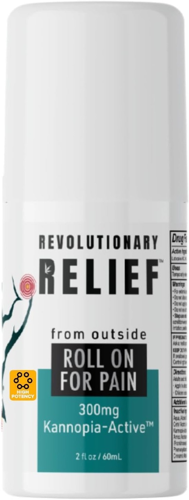 Rouleau de soulagement de la douleur instantanée avec 4% de Lidocaine・230400mg Extrait de chanvre (=300mg KannopiaActive)・Post Chirurgie et soutien aux blessures・Arnica・Docteur recommandé pour Nerve・Joint・Sciatique Santé