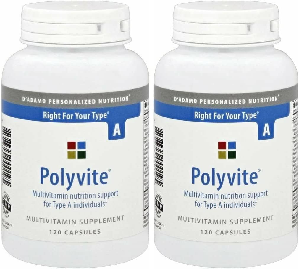 Polyvite Pro Multivitamine (Type A) 120 gélules - 2 boîtes