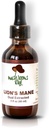 Lions Mane – Lions Mane Mushroom Supplément pour mémoire, focus et clarté – Dual Extract pour les meilleurs avantages – Santé du cerveau, Gut Health, Immune Boost – Non-OGM, sans gluten, végétalien – 2 Fl Oz
