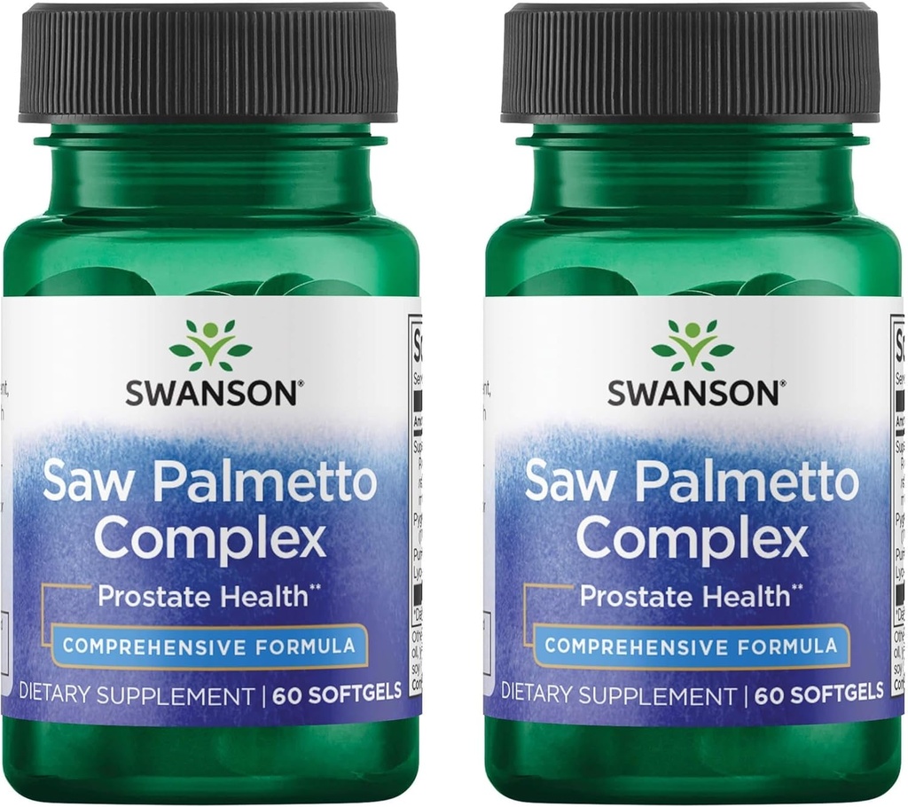 Swanson Saw Palmetto Complexe 60 Sgels (2 Pack)