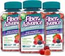 Fibre Avance Weight Management Gummies (fibre 100% végétale pour le bien-être digestif et la santé des guts) Picolinate de chrome pour le soutien de la gestion du poids (3-Pack)