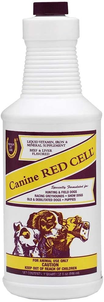 Canine Dog Red Cell Supplément nutritionnel Vitamines 32 fl oz