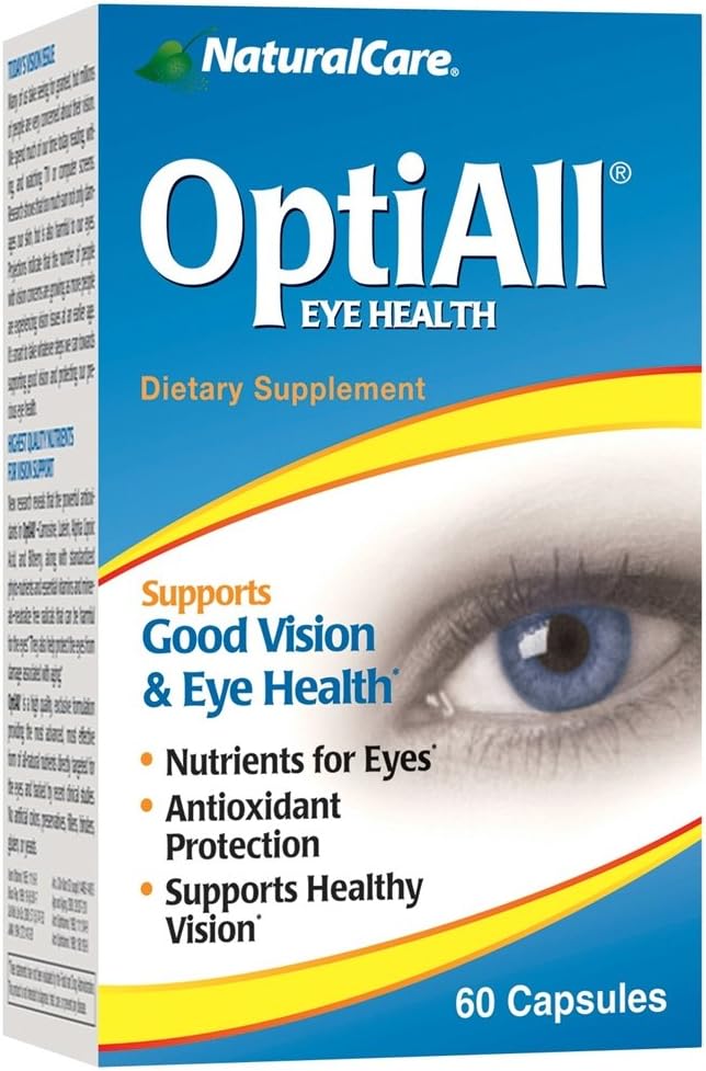 NaturalCare OptiAll bonne vision et la santé des yeux supplément diététique Capsules, 60-Count Packages (Pack de 2)