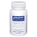 Pure Encapsulations Vitamin D3 25 mcg (1,000 IU), 120 Capsules