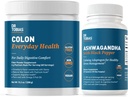 Dr Tobias Colon Everyday Health et Ashwagandha Capsules, Groupe de bien-être et résilience digestifs, soutient l'équilibre énergétique et la santé gut, végétalien, non-OGM