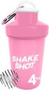 Bouteille Mini Shaker rose - 4oz pour pré-entraînement, créatine, petits suppléments de scoop (pas pour les protéines)