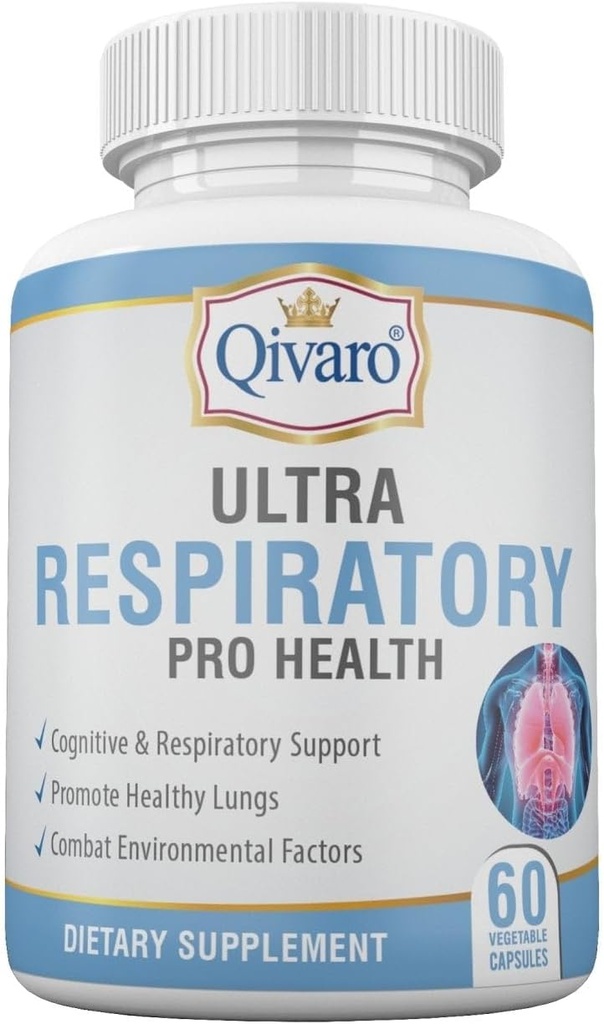 Ultra Respiration Pro Health – aide à maintenir la santé pulmonaire et respiratoire globale – infusée avec l'extrait de beurre et de fièvre - 60 capsules