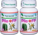 Planet Ayurveda Pile Off, 500mg Veg Capsules - 2 Bottles