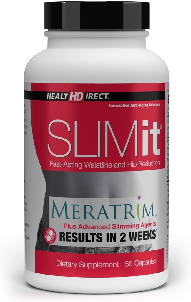 DIRECT DE SANTÉ - SLIMit avec Meratrim - métabolisme naturel pour les femmes et les hommes - cibles cellules graisseuses, soutient la santé métabolique - 56 capsules