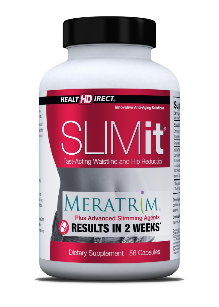 DIRECT DE SANTÉ - SLIMit avec Meratrim - métabolisme naturel pour les femmes et les hommes - cibles cellules graisseuses, soutient la santé métabolique - 56 capsules